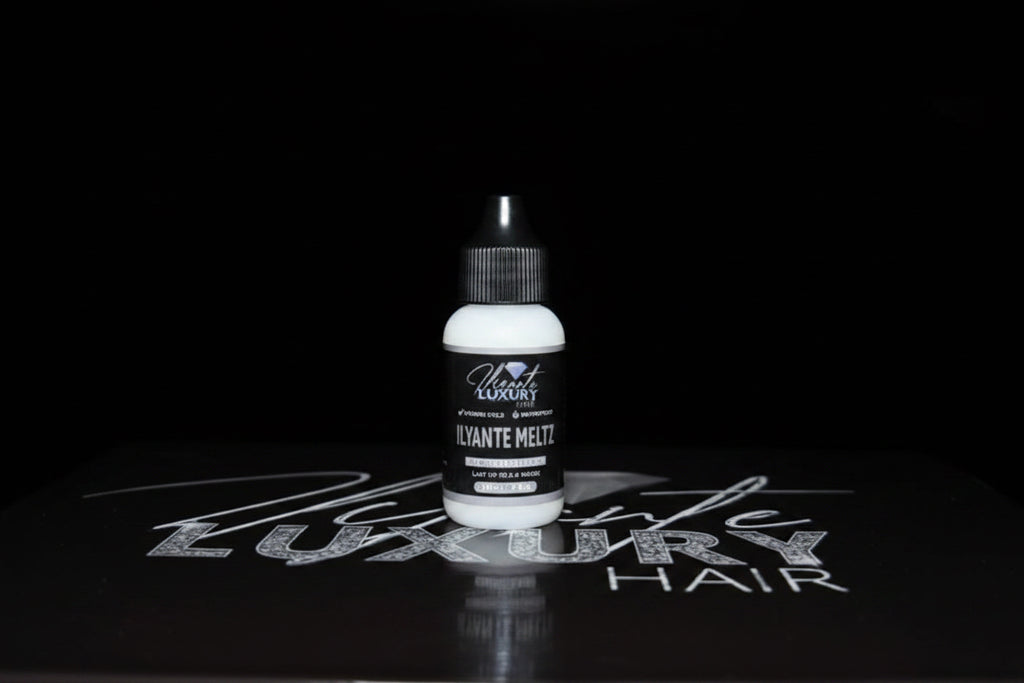 ILYANTE MELTX LACE GLUE ULTRA STRONG HOLD / SWEAT PROOF THIS 38ML BOTTLE IS PERFECT FOR TRAVEL SIZE